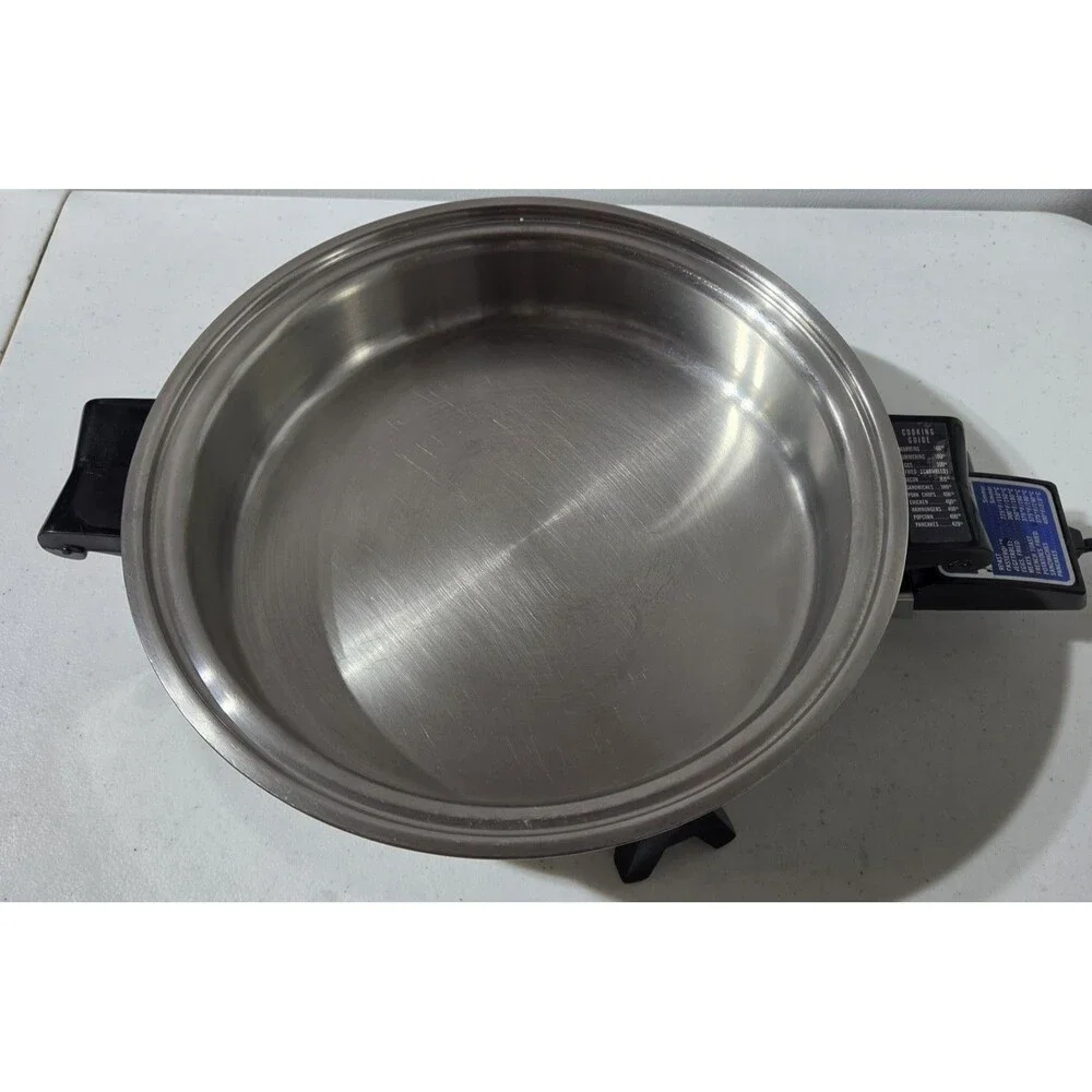 Saladmaster 7817 Electric Skillet Stainless Steel - NO LID Tested Works